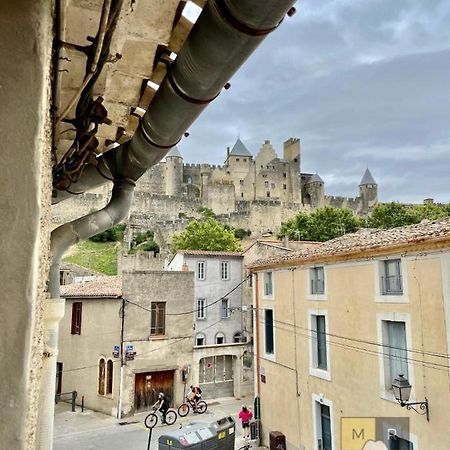 Le Donjon - Vue Cite Pied Cite Medievale Neuf Carcassonne Buitenkant foto